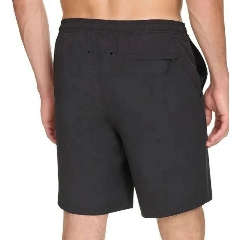 NWOT Kirkland Signature Swim Shorts Men's M Black Polyester
